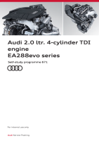 SSP 671 Audi 2.0 ltr. 4-cylinder TDI EA288evo series - Self-Study Programme